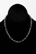 .925 Sterling Silver 5.1mm Paperclip Chain 16 Inches