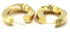 Tiffany & Co. Polished Oval Twisted Hoop Earrings