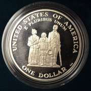 1998 Black Revolutionary War Patriots Silver Proof Commemorative Dollar OGP