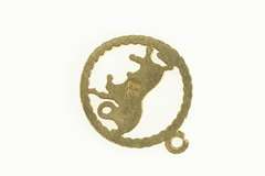 14K Yellow Gold Taurus Bull Astrology Zodiac Sign Symbol Charm/Pendant