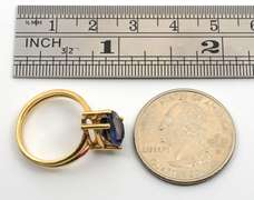 Pretty Dark Blue Sapphire Ring