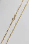 14k Yellow Gold Solid Singapore Rope Link Chain 1.4mm Necklace 22"