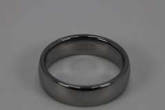 7mm Mirror Finish Tungsten Carbide Wedding Band Size 13