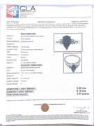 Tasteful Blue Sapphire Ring in 10K White Gold