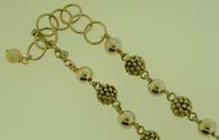 Michael Dawkins Sterling Silver Ball Necklace And Bracelet set