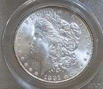 1891 Morgan Dol  PCGS MS-62