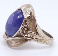 Vintage 925 Sterling Silver Lapis Ring
