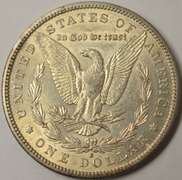 1887-S Morgan Silver Dollar, Circulated.