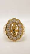 Men's 14kt Solid Yellow Gold & CZ Ring