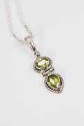 Sterling Silver Peridot Pendant