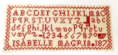 Small Antique 19th Century French Sampler