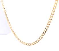 Wonderful 18kt Yellow Gold Cuban Link Chain Necklace