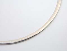 Reversible Italian Made Omega Necklace