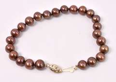 Amazing Colored Pearl Jewelry Set in 14K Yellow Gold