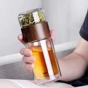 Double Wall Water Bottle Tea Water Separation Glass