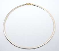Reversible Italian Made Omega Necklace