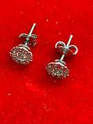 14K WHITE GOLD DIAMOND STUDS