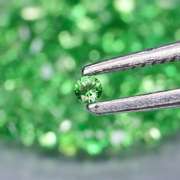 Chrome green! 2.14ct untreated Tsavorite set