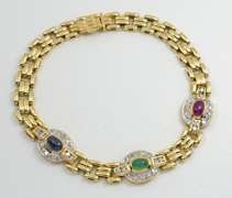 Pretty 14k Bracelet with Color