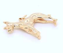 Cute Yellow Gold Great Dane Charm