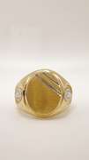 Men's 14kt Solid Yellow Gold & CZ Ring