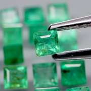 Collectors 3.13ct real Colombian Emerald 20 piece set
