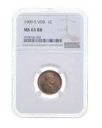 MS65 RB 1909-S VDB Lincoln Wheat Cent - Graded NGC