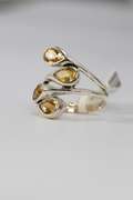 Sterling Silver Natural Citrine Gemstone Ring