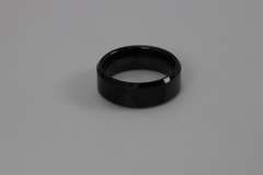 8mm Rose Black Finish Tungsten Carbide Wedding Band Size 10
