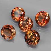 Gorgeous round cut 11.59ct Imperial Topaz set