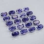 Collectors 4.14ct very best blue violet hue Iolite set