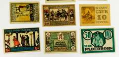 12 Pieces 1920's Foreign Paper Money