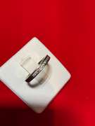 14K WHITE GOLD AND DIAMOND BAND
