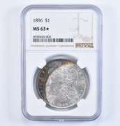 MS63* 1896 Morgan Silver Dollar - Graded NGC