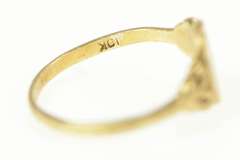 10K Yellow Gold Retro JF Monogram Initial Name Baby Child's Ring