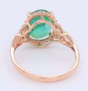 Gorgeous Yellow Gold Apatite and Single Cut Diamond Ring