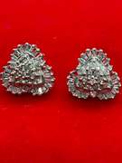 14K WHITE GOLD AND DIAMOND EARRINGS/STUDS