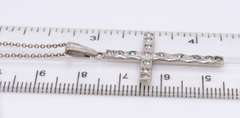 Vintage 925 Sterling Silver Cross Pendant on Chain