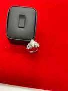 CERTIFIED LADIES 14K WHITE GOLD DIAMOND ENGAGEMENT RING. 2.77 CARATS.