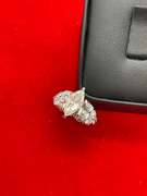 CERTIFIED LADIES 14K WHITE GOLD DIAMOND ENGAGEMENT RING. 2.77 CARATS.
