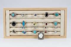 .925 Sterling Silver Curated 20 Ring Lot Various Sizes & Styles