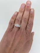 Certified 1.55CTW Emerald Cut Diamond Engagement Ring