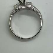 CERTIFIED LADIES 14K WHITE GOLD AND DIAMOND ENGAGEMENT RING