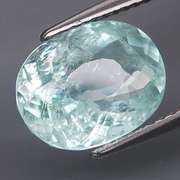 High fire 3.27ct platinum blue Aquamarine