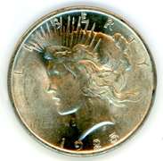 1925 Peace Silver Dollar
