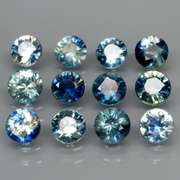 Natural 3.36ct blue Sapphire set with multiple hues