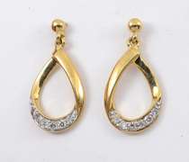 Cute Little Dangling Diamond Earrings