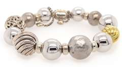 David Yurman Elements Bead Bracelet in 18K and Sterling Silver