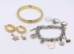 Group Lot of Vintage 925 Sterling Silver Jewelry