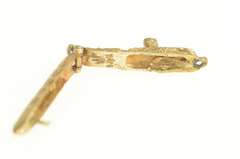 14K Yellow Gold 3D Cruise Liner Boat Ship Travel Charm/Pendant